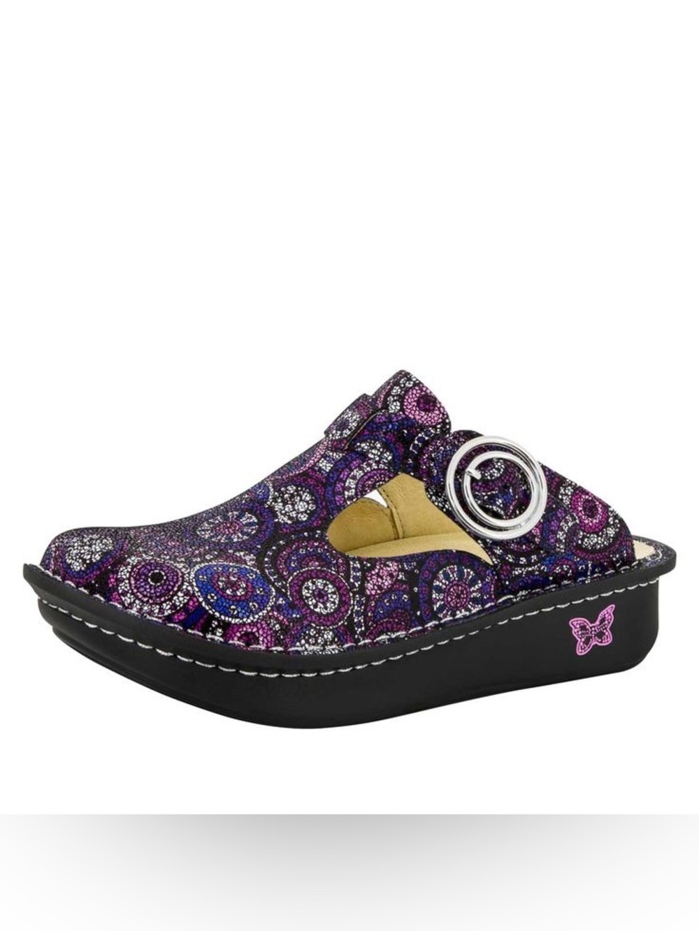 Alegria Classic Spiro Purple Clogs, Size 39